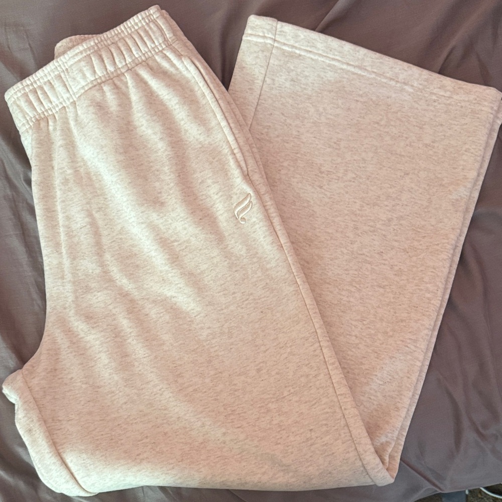 Cozy Fleece Wide Leg Sweatpants